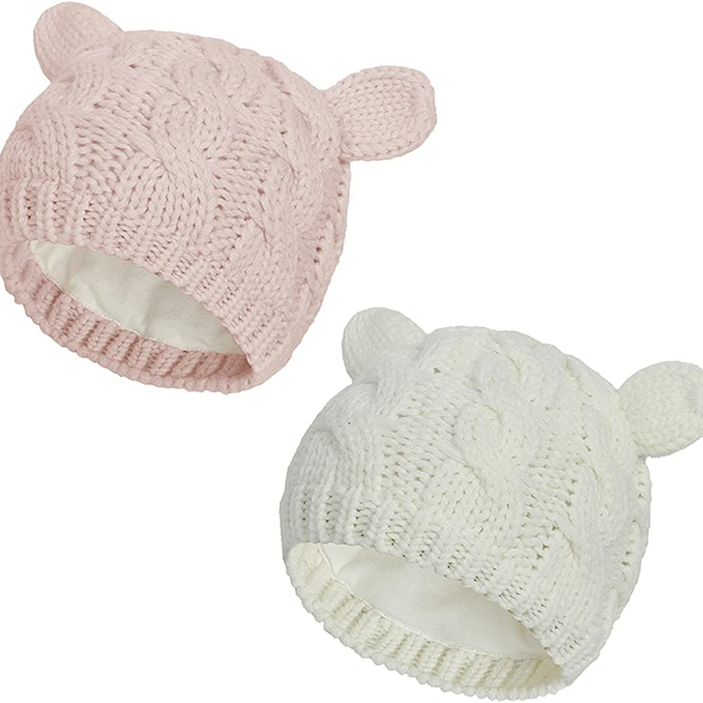 New sealed knitted baby hats 0-3 months